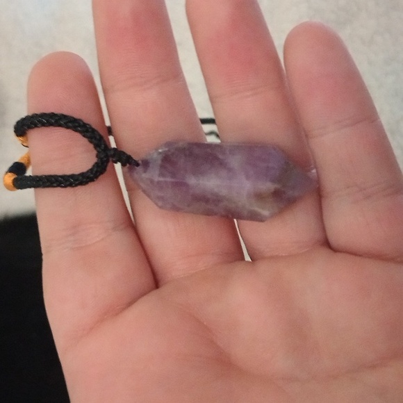 Amethyst pendulum necklace - Picture 3 of 4
